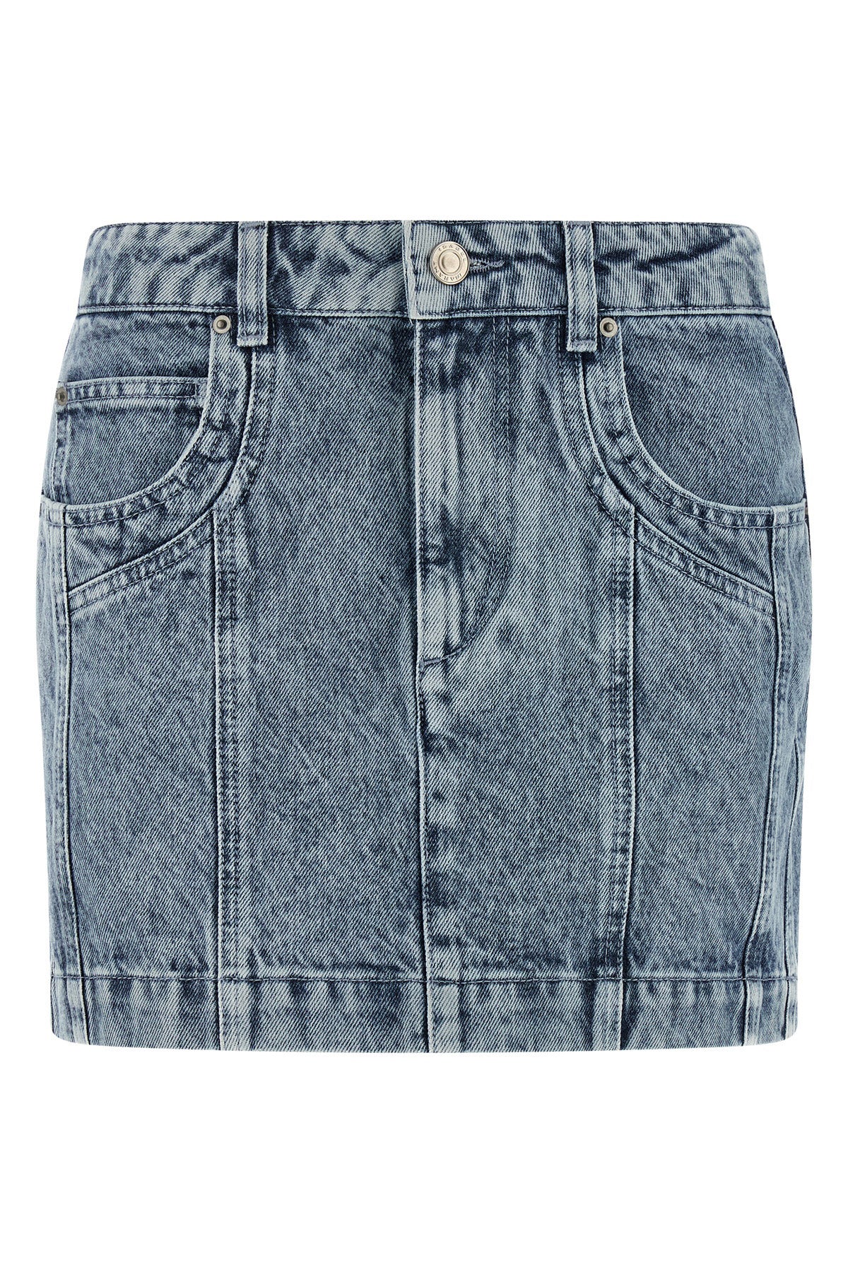 juana cotton denim miniskirt