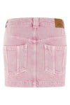 juana miniskirt in delavé cotton denim