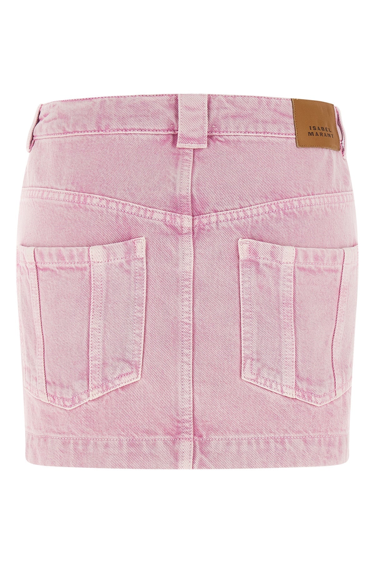 juana miniskirt in delavé cotton denim