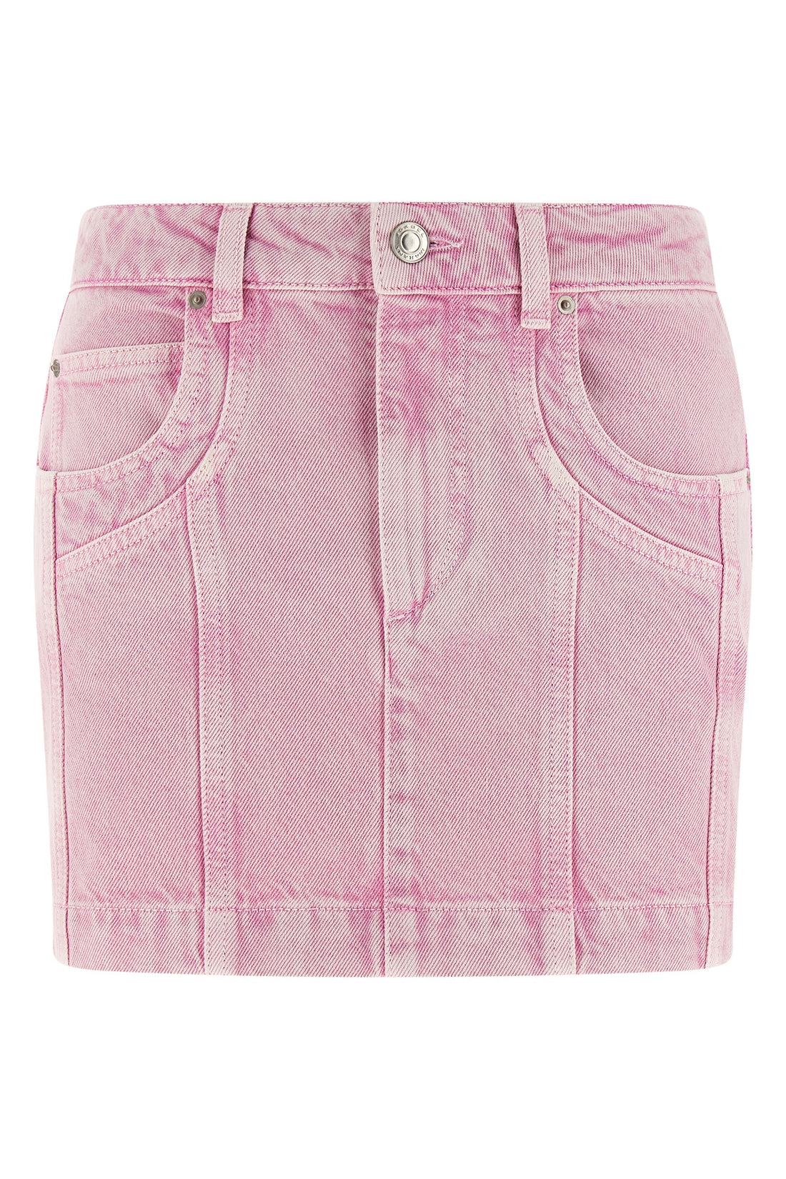 MARANT ETOILE 36 juana miniskirt in delavé cotton denim