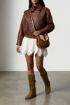 mini hanta crochet cotton skirt