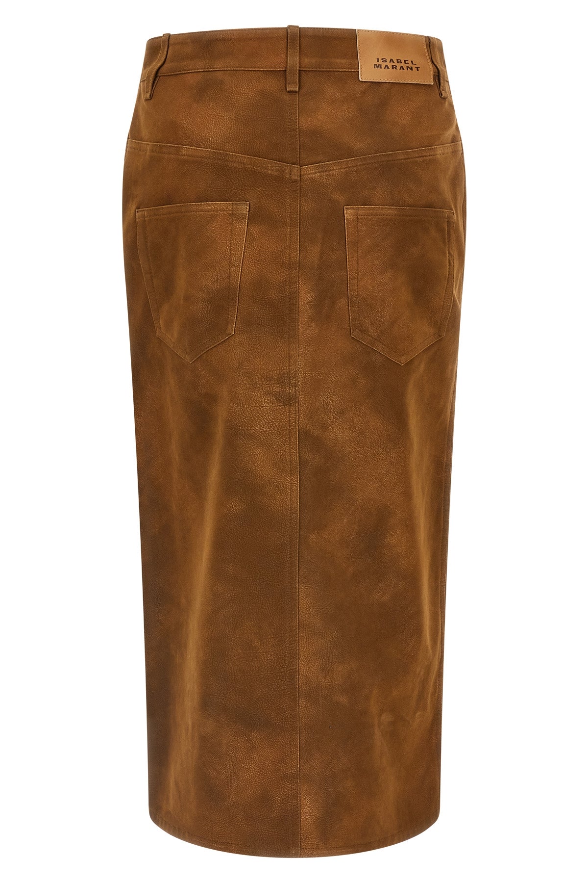 the marant étoile bisane midi skirt redefines the codes of casual dress throug