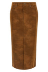 the marant étoile bisane midi skirt redefines the codes of casual dress throug