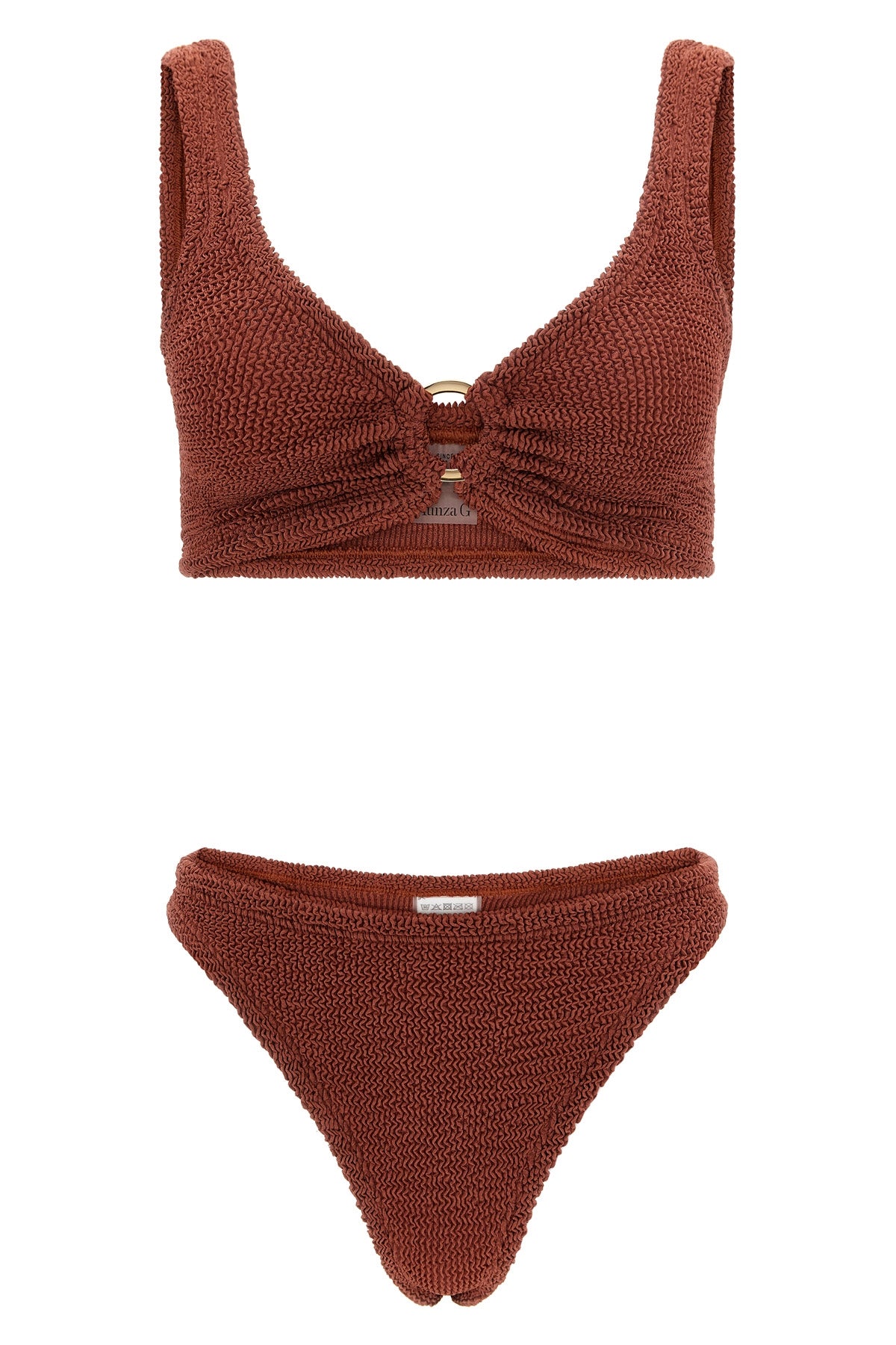 the two-piece hunza g julia bikini defines the codes of contemporary beachwear