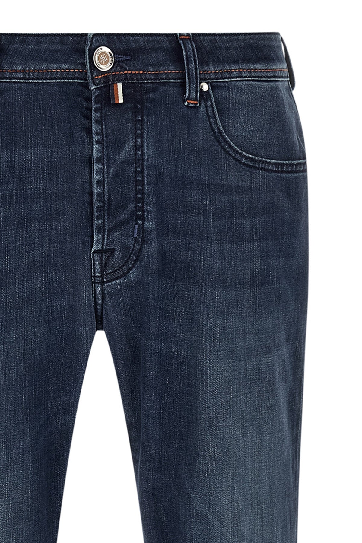 bard slim stonewashed stretch cotton denim jeans
