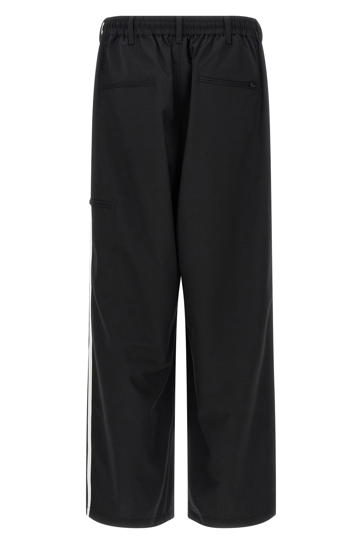 wool-blend fabric pants