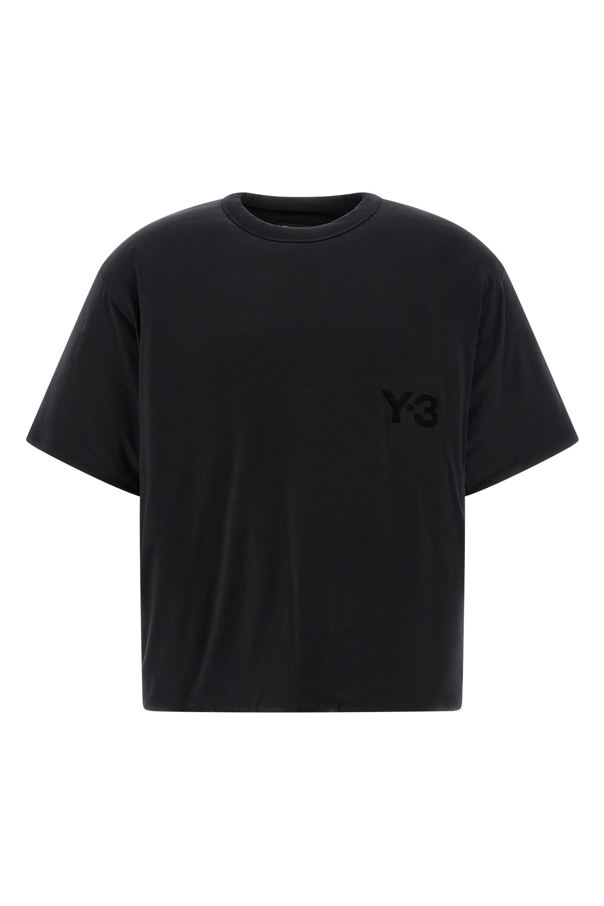 y-3 padded padded lyocell and elastane blend t-shirt