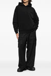y-3 padded hoodie in lyocell and elastane blend padded