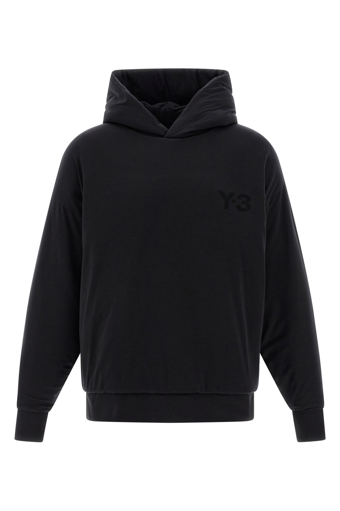 Y-3 L y-3 padded hoodie in lyocell and elastane blend padded