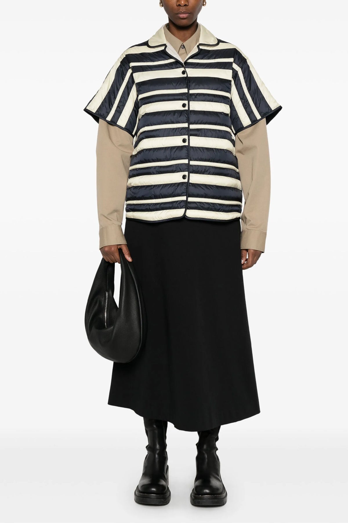 shirt in technical fabric slightly padded