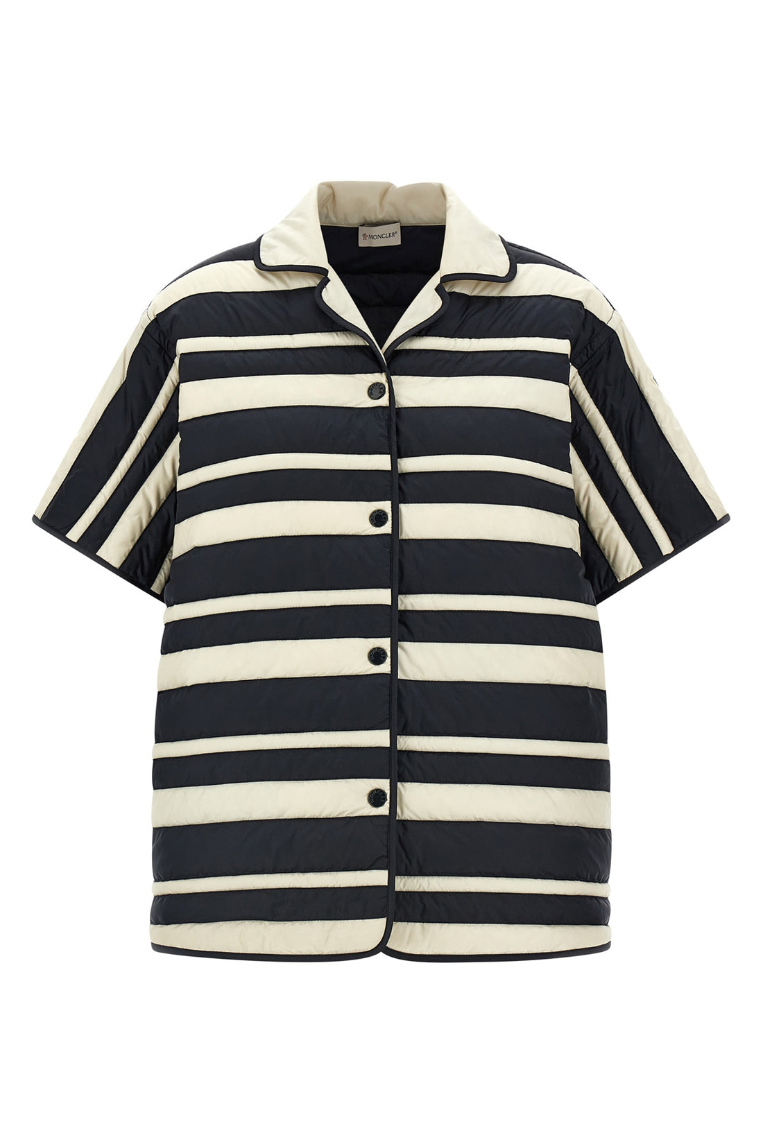 MONCLER 38 shirt in technical fabric slightly padded