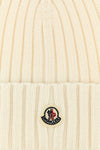 knitted ribbed wool beanie