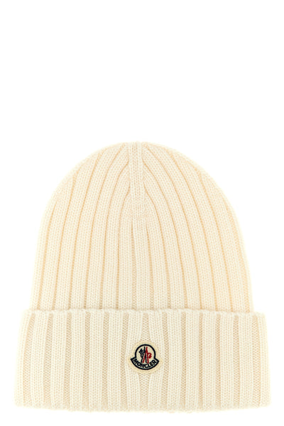 knitted ribbed wool beanie
