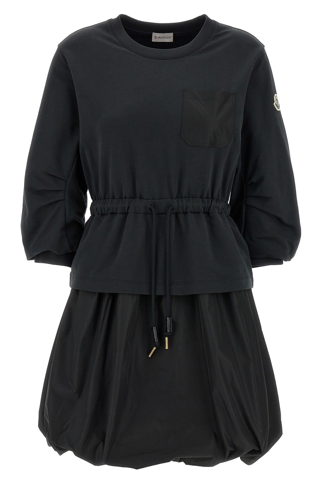MONCLER S two-material dress