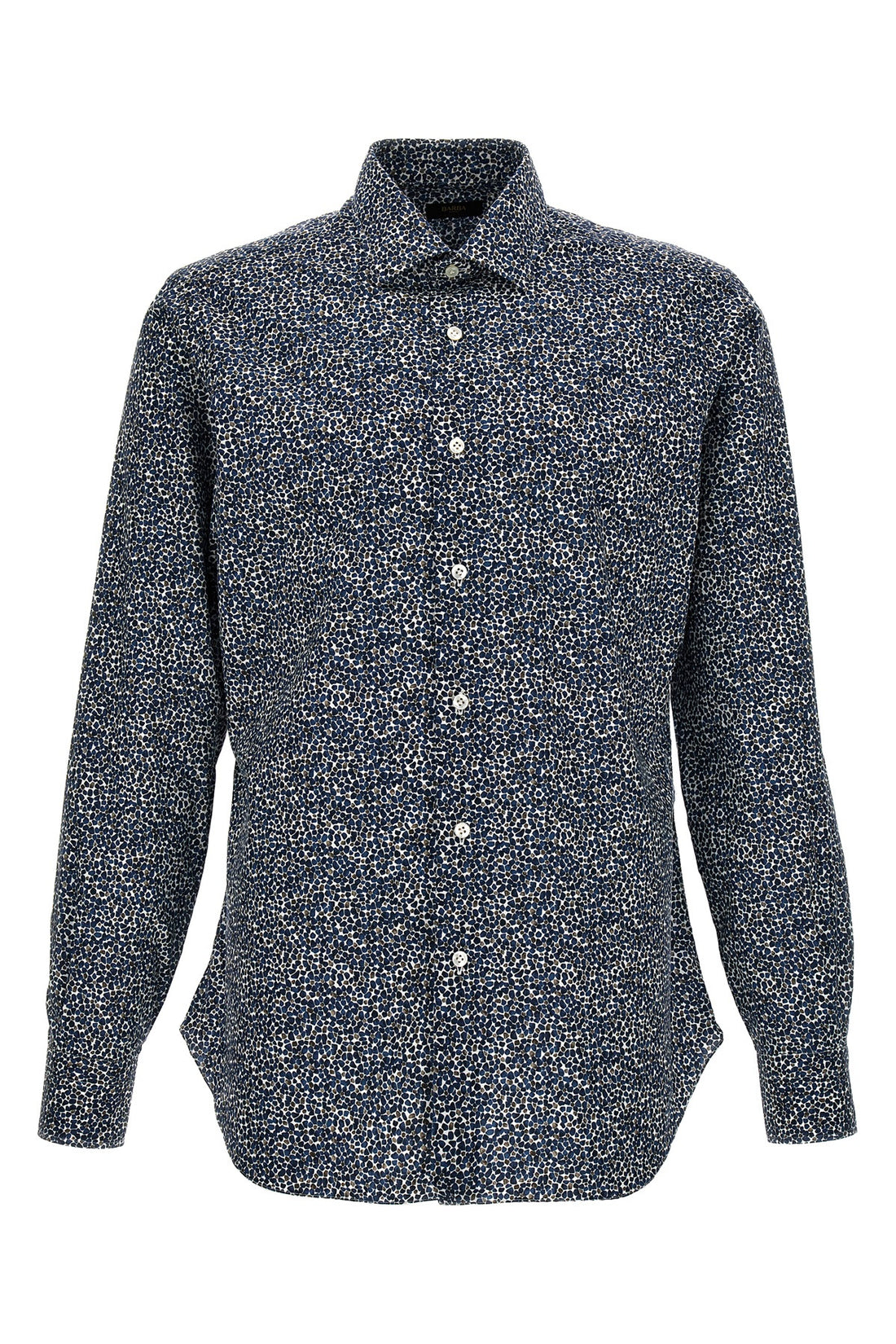 BARBA 44 cm culto printed cotton shirt