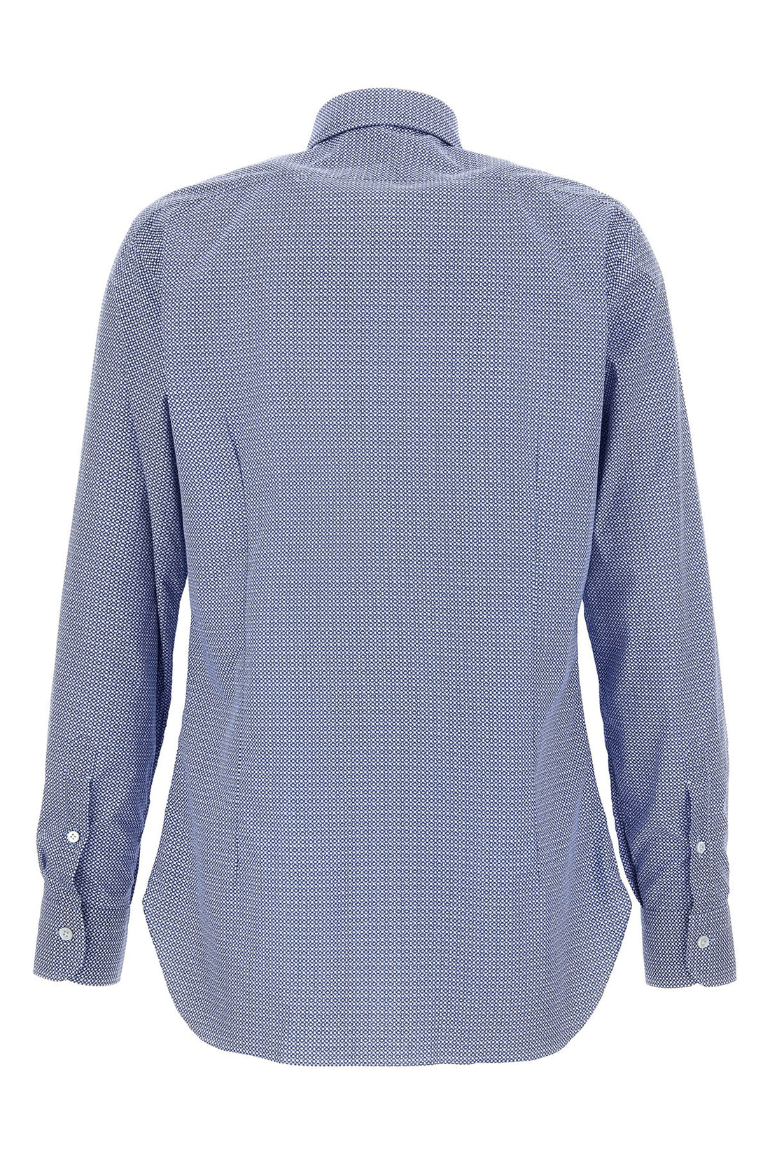 BARBA 43 cm culto patterned cotton shirt