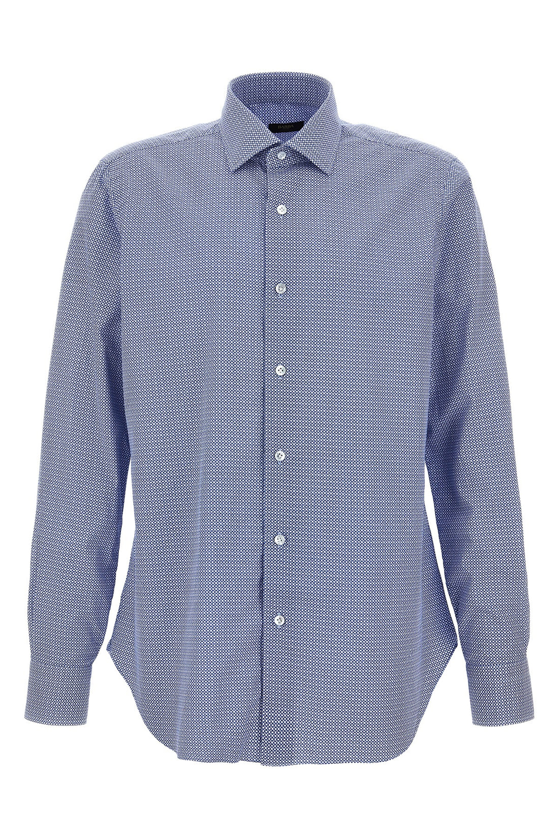 BARBA 43 cm culto patterned cotton shirt