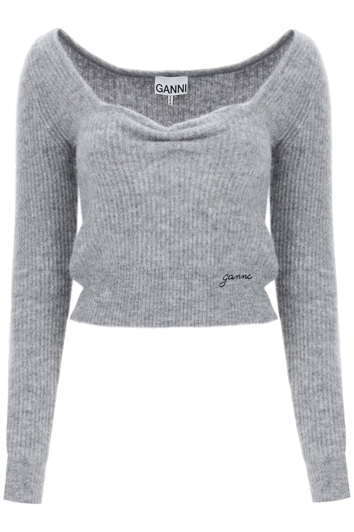 sweater with sweetheart neckline