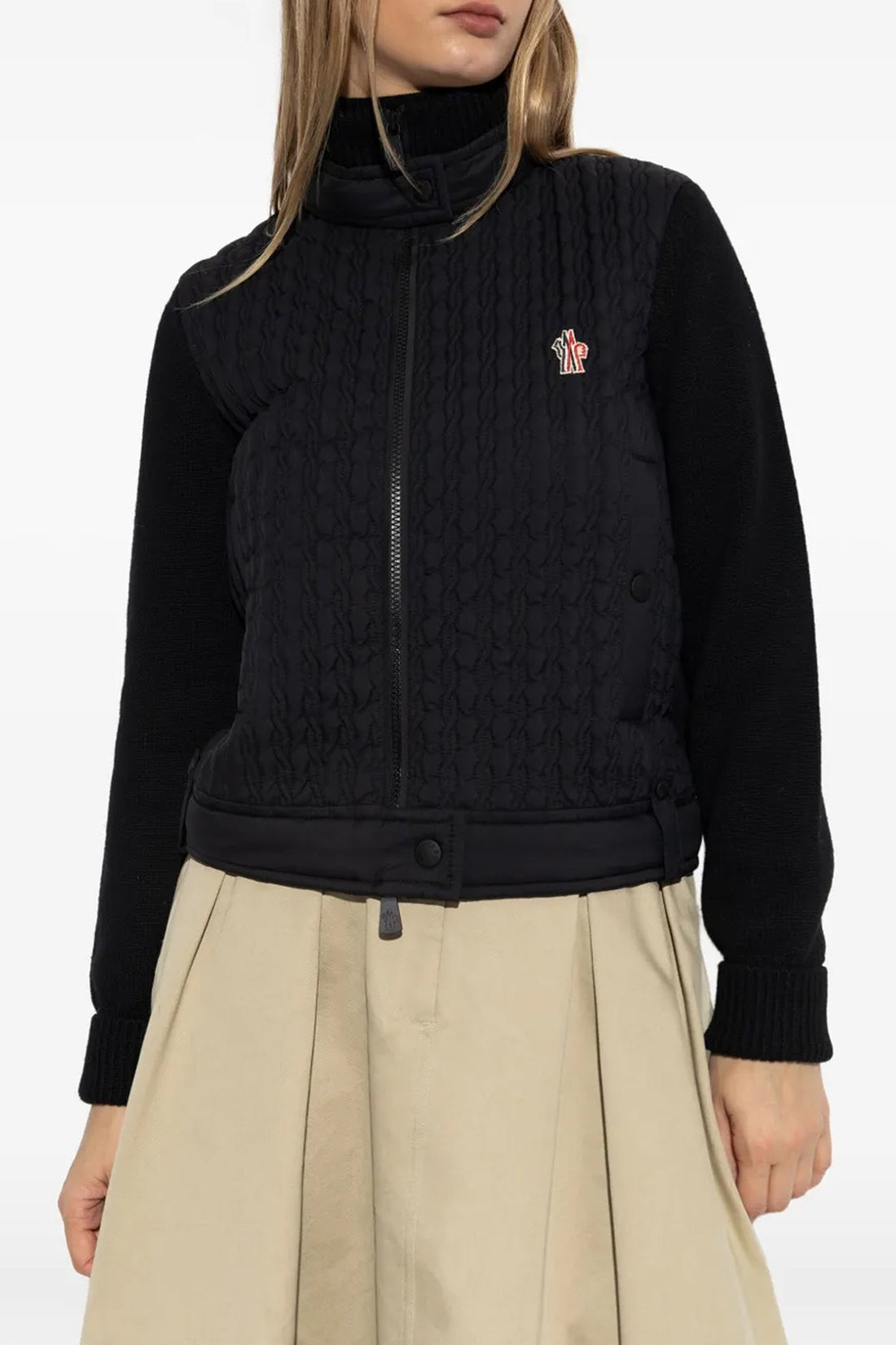 MONCLER GRENOBLE L tricot wool knit cardigan