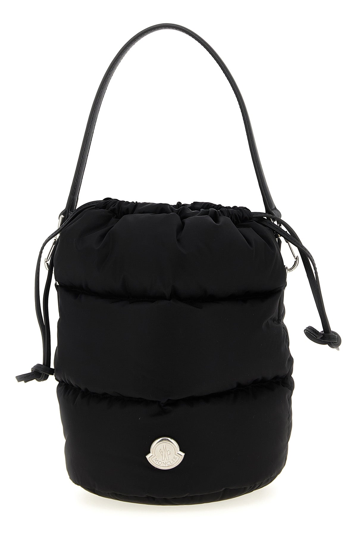 caradoc bucket bag in water-repellent padded boudin quilted nylon