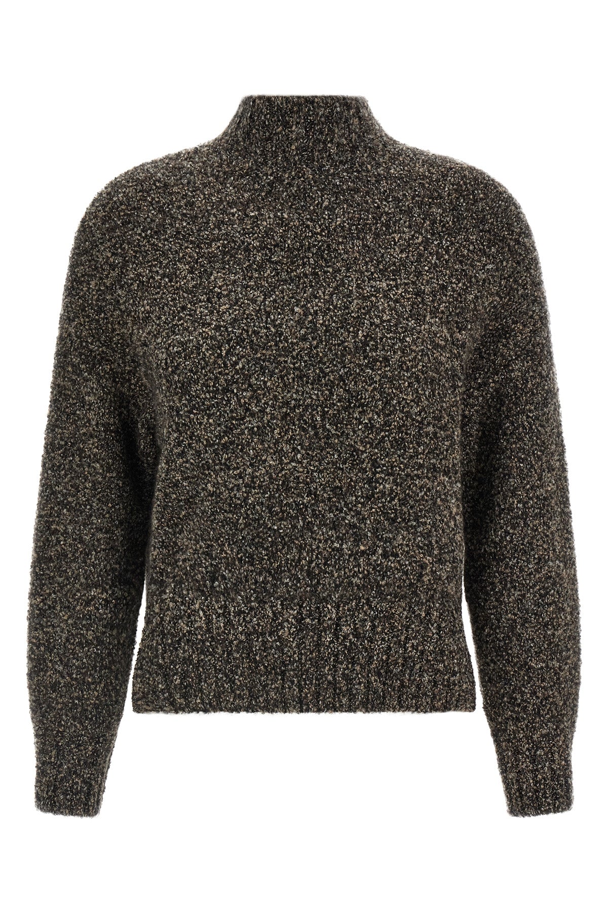 the agnona high neck sweater is made of a precious blend of cashmere