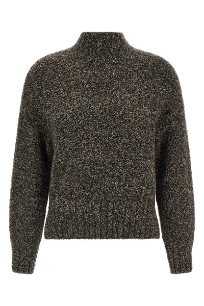 the agnona high neck sweater is made of a precious blend of cashmere