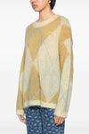 diamond sweater in mohair blend