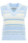 "soft striped knit vest with a comfortable