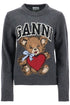 graphic bear knit pullover swe