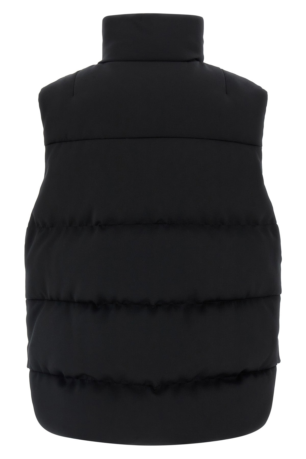 moncler x edward enninful otis vest in quilted hand-peach cotton blend