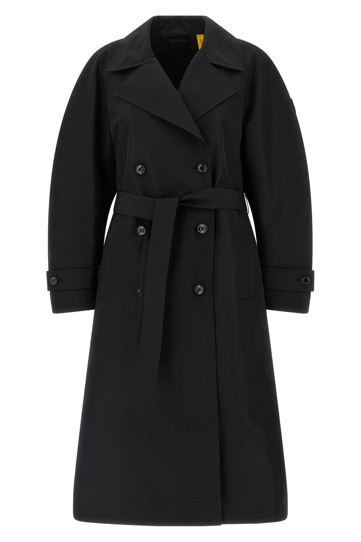 moncler x edward enninful zake trench coat in water-repellent technical fabric