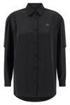 moncler x edward enninful shirt in fluid satin