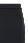 moncler x edward enninful midi skirt in unlined scuba-effect fabric