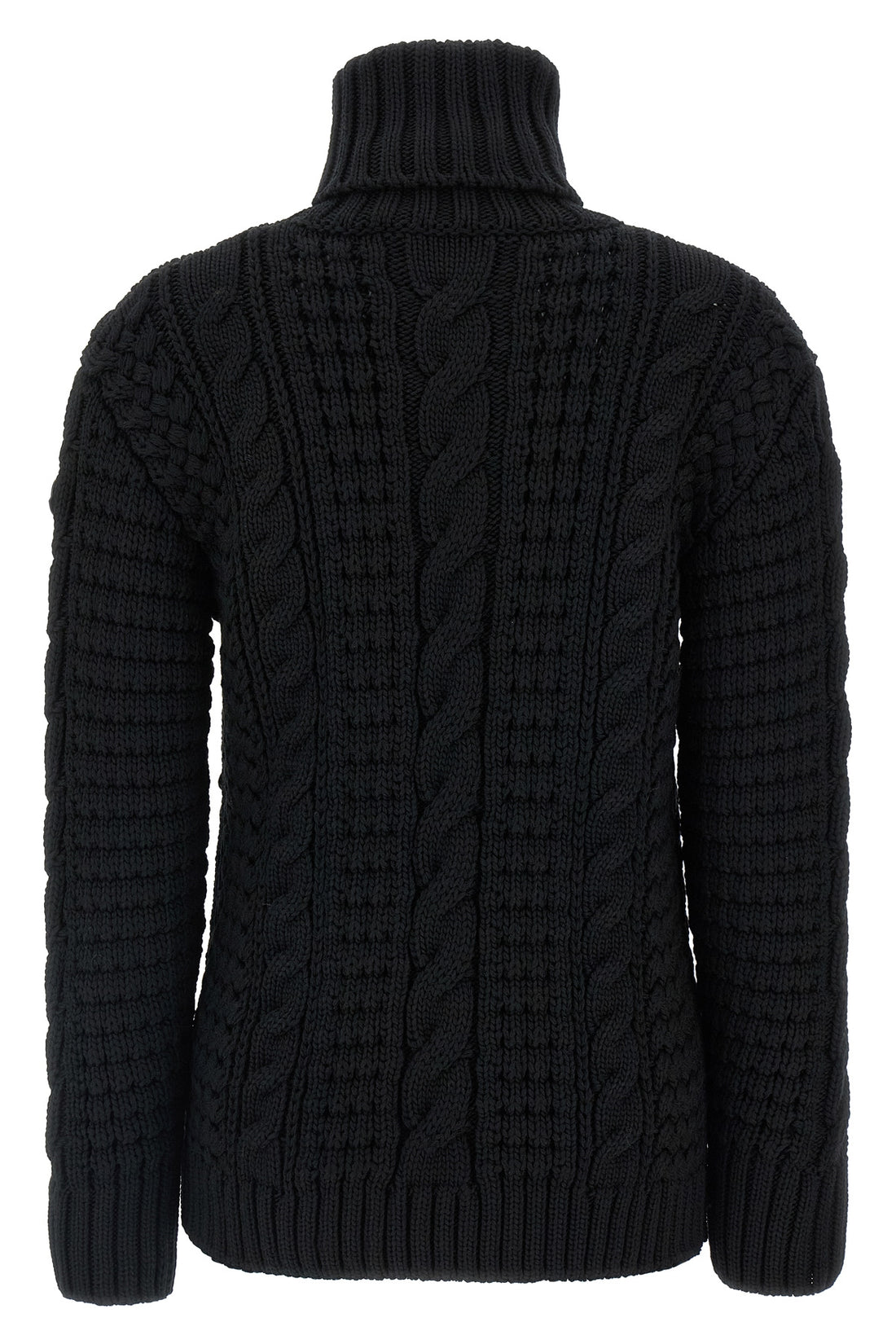 MONCLER GENIUS XS moncler x edward enninful tricot turtleneck sweater in heavy knitted virgin wool