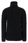 moncler x edward enninful tricot turtleneck sweater in heavy knitted virgin wool