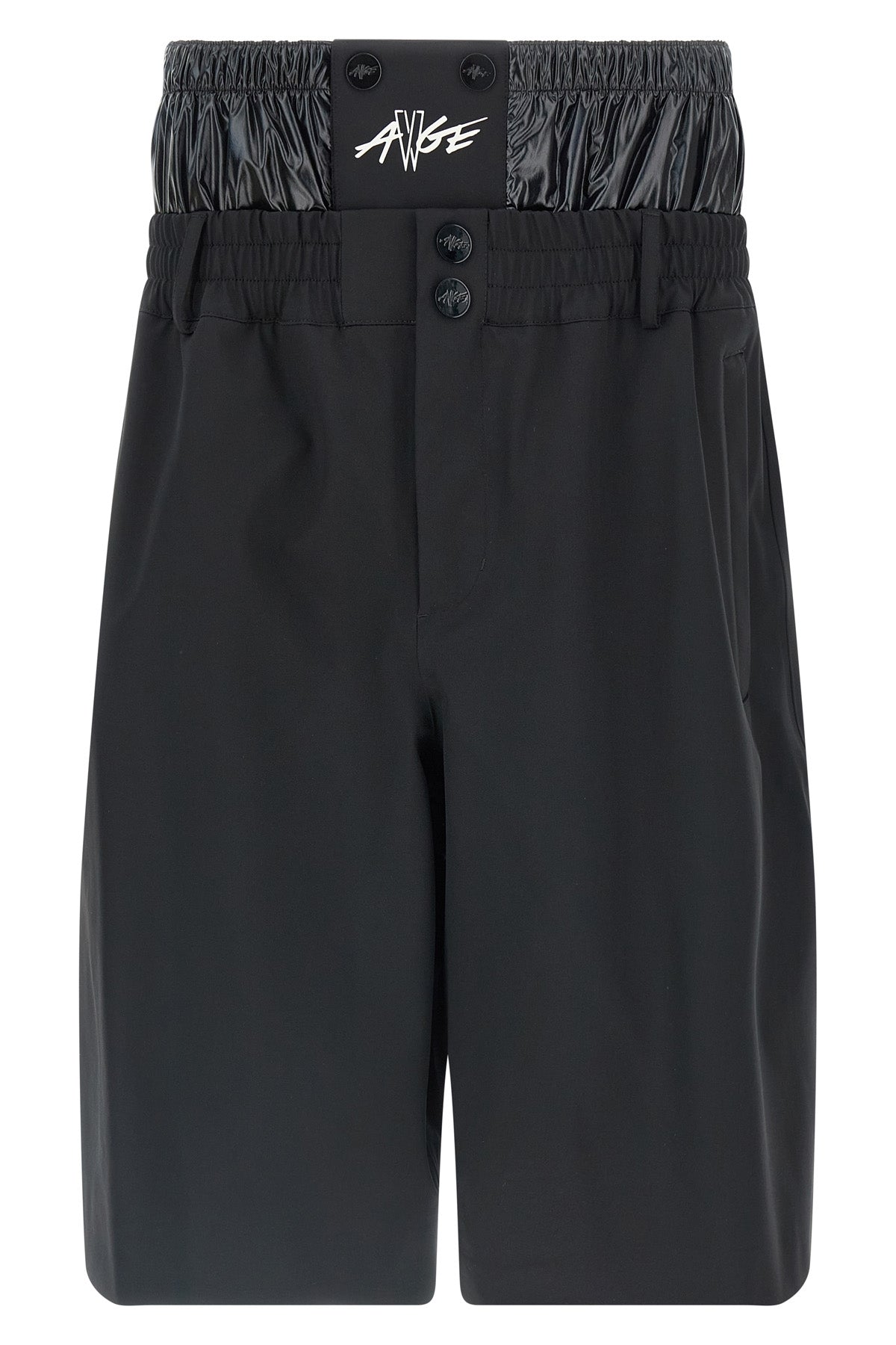 moncler x a$ap rocky bermuda shorts in technical fabric