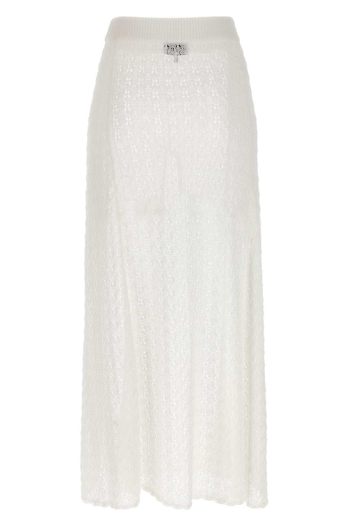 long shiny pointelle knit crocheted knit shiny knit