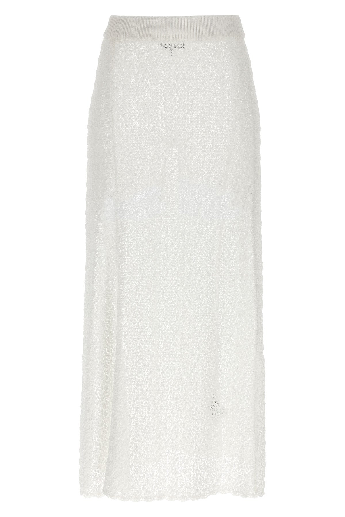 long shiny pointelle knit crocheted knit shiny knit