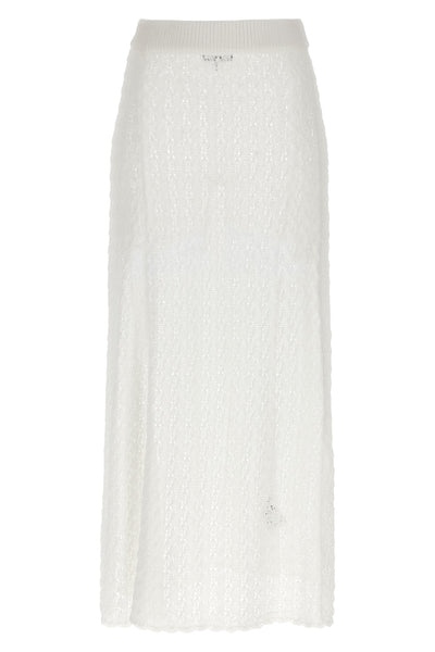long shiny pointelle knit crocheted knit shiny knit