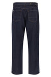 indigo denim-rinsed jeans in garment-dyed cotton denim