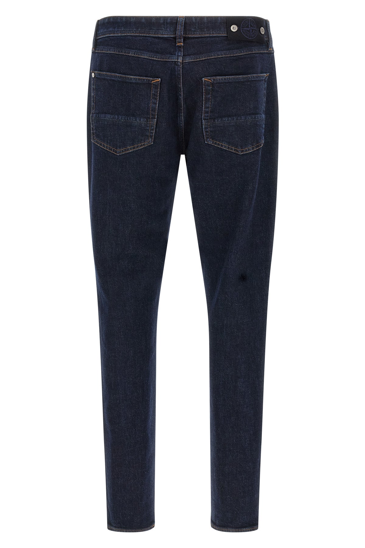 indigo denim-rinsed jeans in garment-dyed cotton denim