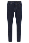 indigo denim-rinsed jeans in garment-dyed cotton denim