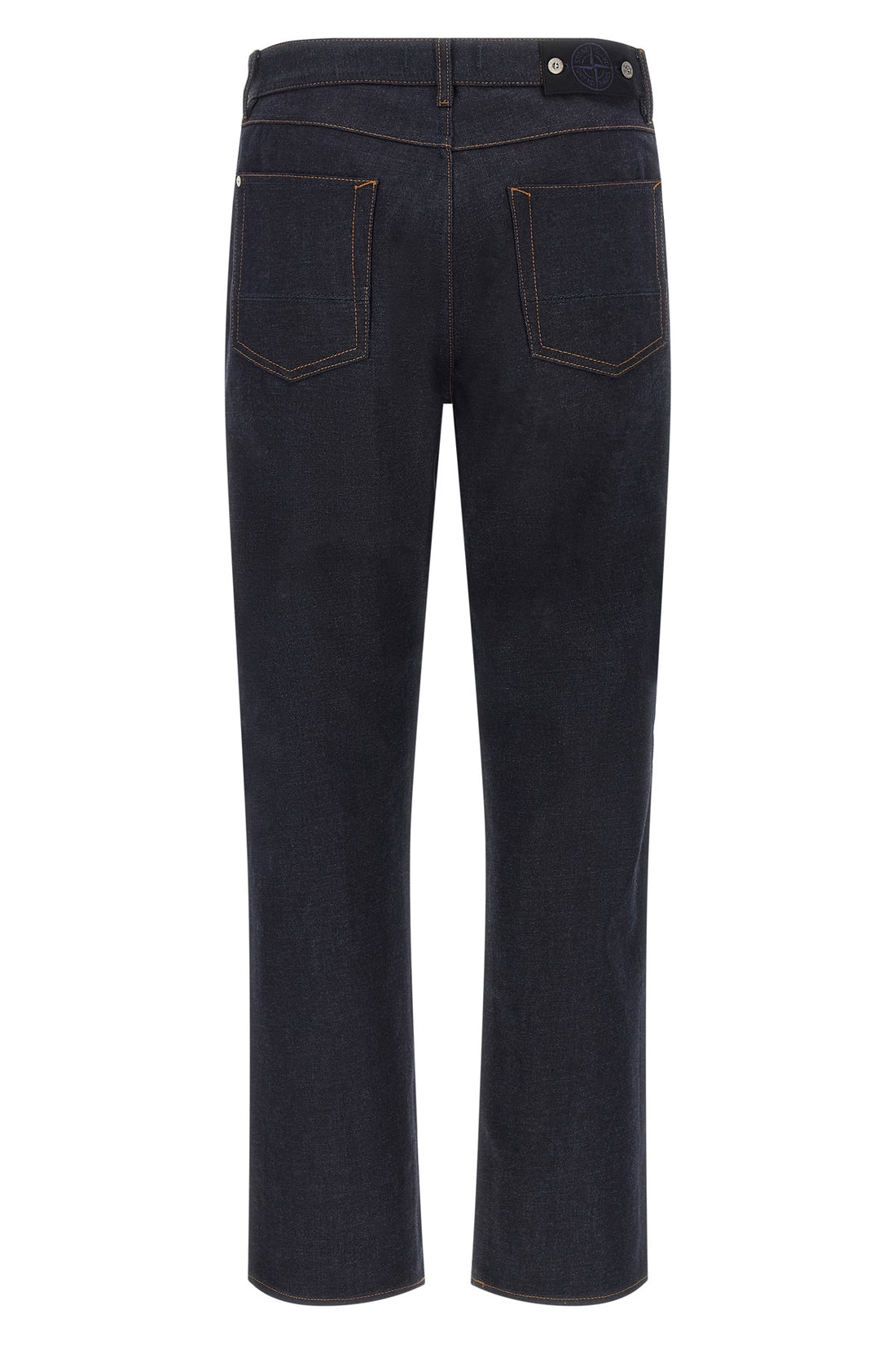 STONE ISLAND 30 indigo denim-rinsed jeans in garment-dyed cotton denim