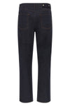 indigo denim-rinsed jeans in garment-dyed cotton denim