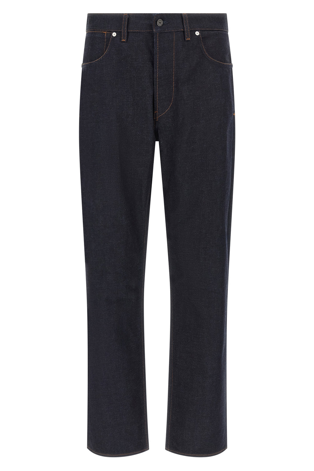 STONE ISLAND 30 indigo denim-rinsed jeans in garment-dyed cotton denim