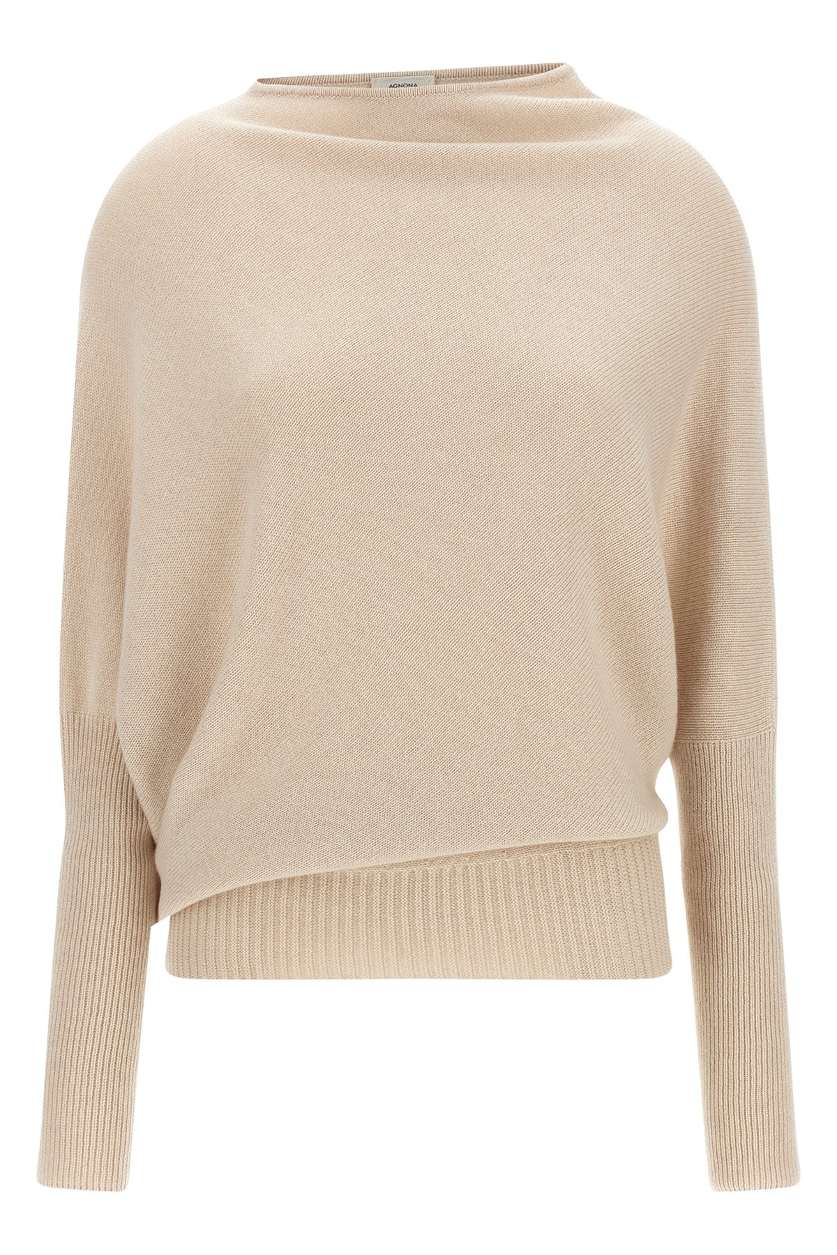 the agnona jersey redefines the codes of luxury knitwear through a fluid and dec