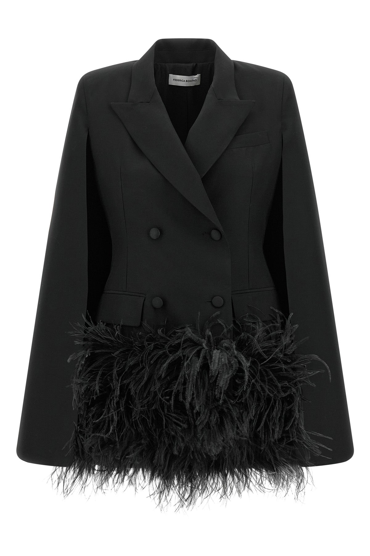 the federica bonifaci tuxedo blazer redefines the codes of tailoring through a