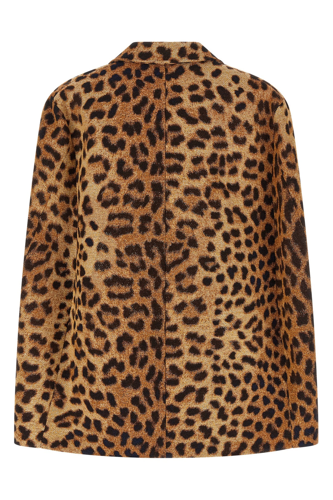 FEDERICA BONIFACI M the federica bonifaci cape leopard blazer redefines the codes of contemporary
