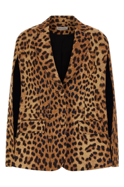 the federica bonifaci cape leopard blazer redefines the codes of contemporary
