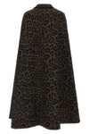 federica bonifaci leopard cape stands out for its flared and enveloping silhou
